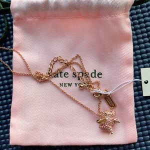 Kate Spade when pigs fly necklace. New with tag.